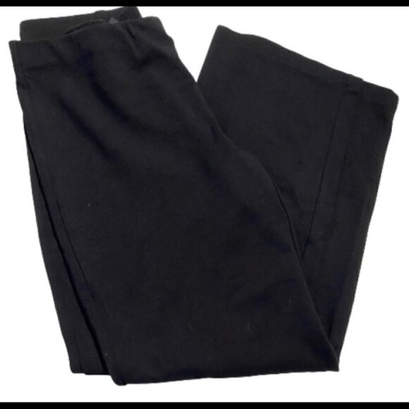 Eileen Fisher Black Elastic Waist Pull On Pants PETITE - Picture 1 of 6